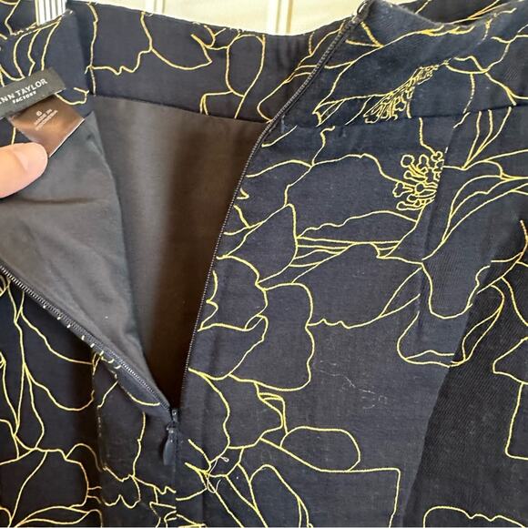 Ann Taylor women’s‎ skirt size 6 black and gold - Picture 5 of 8